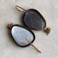 Silver Feldspar Earrings